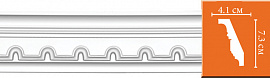 Потолочный плинтус с орнаментом DECOMASTER 95112 гибкий (73*41*2400)