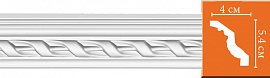 Потолочный плинтус с орнаментом DECOMASTER 95081 гибкий (54*40*2400)