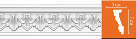 Потолочный плинтус с орнаментом DECOMASTER 95214 гибкий (70*30*2400)
