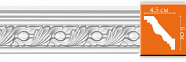 Потолочный плинтус с орнаментом DECOMASTER 95861 гибкий (67*45*2400)