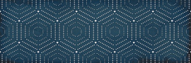 Парижанка декор Геометрия синий 20x60