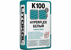 Суперэластичная клеевая смесь HYPERFLEX K100 (20кг) Белый
