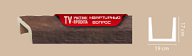 Декоративная балка Рустик (дуб темный) 190*170*4000