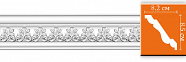 Потолочный плинтус с орнаментом DECOMASTER 95617 (82*85*2400)