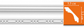 Потолочный плинтус с орнаментом DECOMASTER 95628 (55*55*2400)